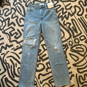 Abercrombie 90’s Straight Ultra High Rise Jeans CURVE LOVE 25/0